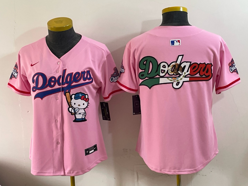 women Los Angeles Dodgers blank pink Game 2026 Nike MLB Jersey 053002